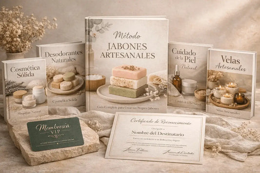 E-book Método Jabones Artesanales + 8 Bonus de Regalo 🎁